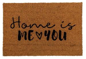 ReWu Fußmatte Fußmatte Home is me & you ca. 60 x 40 cm mit Headercard zum Aufhängen, 