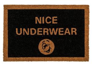 ReWu Fußmatte Fußmatte Nice Underwear, ca. 60 x 40 cm, mit Headercard zum Aufhängen, 
