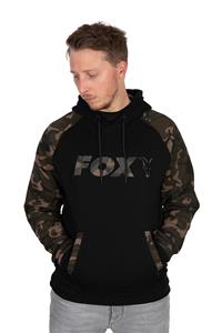 Fox Black / Camo Raglan Hoodie X-Large