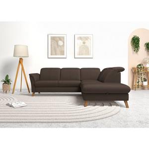 Sit&More Ecksofa Romero, wahlweise mit oder ohne TV-Funktion, Bettfunktion, Bettkasten