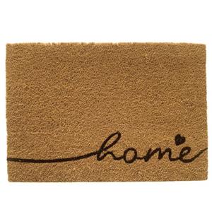 Carpetia Fußmatte Home Kokos Fußabtreter, schlichtes Design in braun-beige, , Rechteckig
