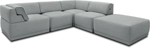 Domo Collection Loungesofa 800007, (Set, 5 Teile), Rückenkissen aufstellbar, unendlich erweiterbar