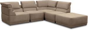 Domo Collection Loungesofa 800007, (Set, 5 Teile), Rückenkissen aufstellbar, unendlich erweiterbar