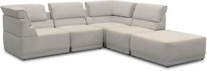 Domo Collection Loungesofa 800007, (Set, 5 Teile), Rückenkissen aufstellbar, unendlich erweiterbar