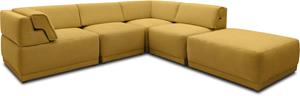 Domo Collection Loungesofa 800007, (Set, 5 Teile), Rückenkissen aufstellbar, unendlich erweiterbar