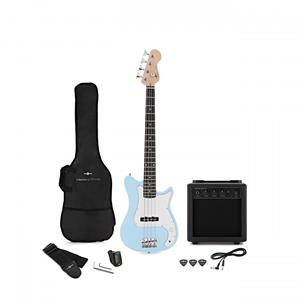Gear4Music VISIONSTRING 3/4 Bass Guitar Pack Blue