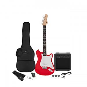 Gear4Music VISIONSTRING Electric Guitar Pack Red