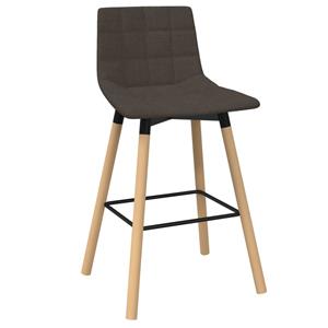 Vidaxl Barhocker 2 Stk. Taupe Stoff