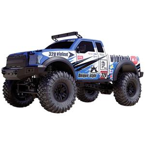 Amewi Dirt Climbing PickUp Race 1:10 Brushed RC auto Elektro Crawler 4WD RTR 2,4 GHz Incl. accu en lader, Met lichteffect, Incl. batterijen