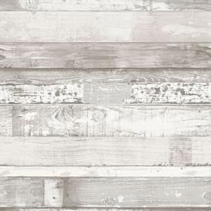 Noordwand Homestyle Behang Wood gebroken wit en grijs