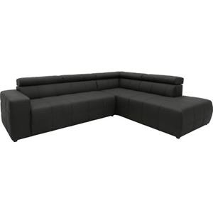 DOMO collection Ecksofa Brandon, inklusive Kopfteilverstellung, wahlweise mit Sitztiefenverstellung