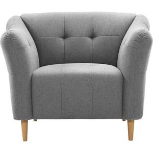 exxpo - sofa fashion Sessel, mit Holzfüßen, frei im Raum stellbar