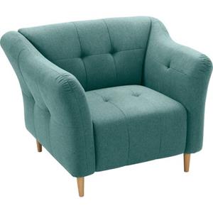 exxpo - sofa fashion Sessel, mit Holzfüßen, frei im Raum stellbar