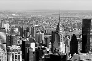 Papermoon Fototapete New York Schwarz & Weiß
