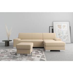 DOMO collection Ecksofa Anzio, wahlweise mit Bettfunktion und Federkern