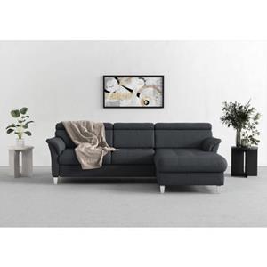 sit&more Ecksofa "Marano", inklusive Kopfteilverstellung, wahlweise mit Bettfunktion, Bettkasten