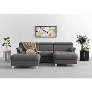 sit&more Ecksofa "Marano", inklusive Kopfteilverstellung, wahlweise mit Bettfunktion, Bettkasten