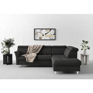 sit&more Ecksofa "Marano", inklusive Kopfteilverstellung, wahlweise mit Bettfunktion, Bettkasten