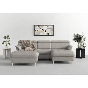 sit&more Ecksofa, inklusive Kopfteilverstellung, wahlweise mit Bettfunktion, Bettkasten