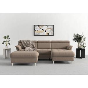 sit&more Ecksofa "Marano", inklusive Kopfteilverstellung, wahlweise mit Bettfunktion, Bettkasten