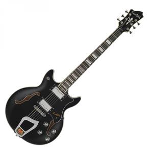 Hagstrom Alvar Black Semi-Acoustic Guitar