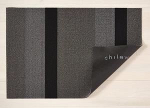Chilewich Fußmatte Bold Stripe Silver Black 61 x 91 cm, , rechteckig