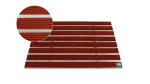 EMCO Fußmatte  Eingangsmatte DIPLOMAT Large Rips rot 22mm Fußmatte Schmutzfangmatte Fußabtreter Antirutschmatte, , rechteckig, Höhe: 22 mm, für den Innenbereich und &uum