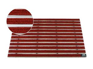 EMCO Fußmatte  Eingangsmatte DIPLOMAT Rips rot 22mm Fußmatte Schmutzfangmatte Fußabtreter Antirutschmatte, , rechteckig, Höhe: 22 mm, für den Innenbereich und überd