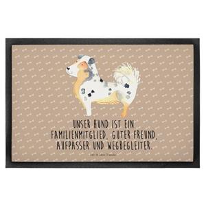 Mr. & Mrs. Panda Fußmatte Australien Shepherd - Hundeglück - Geschenk, Türmatte, Hundebesitzer, , Höhe: 0.6 mm