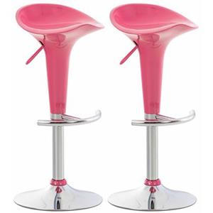 clp 2er Set Barhocker Saddle-pink