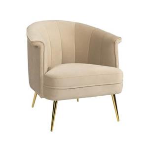 Bronx71 Velvet fauteuil Amy beige