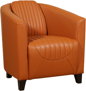ShopX Leren fauteuil press special 192 bruin, bruin leer, bruine stoel