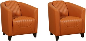 ShopX Leren fauteuil press special, bruin leer, bruine stoel