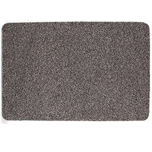 Brumag Anti slip deurmat/schoonloopmat pvc grijs extra absorberend 60 x cm voor binnen -