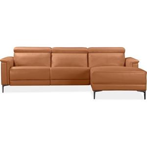 Places of Style Ecksofa "Lund", mit Relaxfunktion, Recamiere und Kopfteilverstellung, Sitzhöhe 48 cm