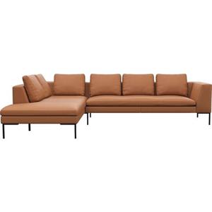 FLEXLUX Ecksofa "Loano", modernes Sofa, frei im Raum stellbar, lose Kissen, Kaltschaum im Sitz