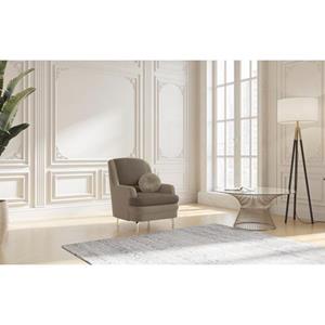 sit&more Sessel "Orient 10 V", inkl. 1 Zierkissen mit Strass-Stein, goldfabene Metallfüße