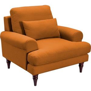 exxpo - sofa fashion Sessel "Exxpo KIOTO", mit stilvollen Holzfüßen, inklusive Zierkissen