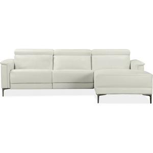 Places of Style Ecksofa Lund, mit Relaxfunktion, Recamiere und Kopfteilverstellung, Sitzhöhe 48 cm