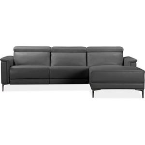 Places of Style Ecksofa Lund, mit Relaxfunktion, Recamiere und Kopfteilverstellung, Sitzhöhe 48 cm