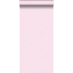 Esta Home ESTAhome behang stippen zacht roze en wit - 115846 - 53 cm x 10,05 m