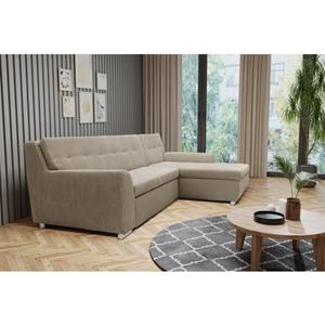 DOMO collection Ecksofa "Treviso", wahlweise mit Bettfunktion, auch in Cord