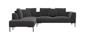 FLEXLUX Wohnlandschaft "Sava", Taschenferderkern-Sitz mit Kaltschaum, lose Rücken- & Dekokissen