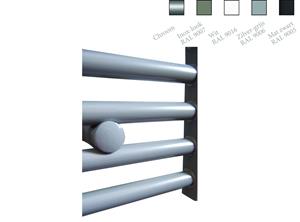 Sanicare design radiator recht 172 x 60 cm. zilver grijs