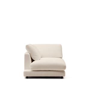 Kave Home Chaise Longue Gala Chenille, Links - Beige