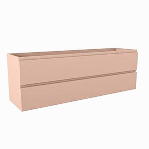 Mondiaz HAY wastafelonderkast - 150x40x50cm - 2 lades - uitsparing midden - softclose - Rosee M45212Rosee