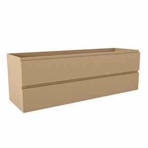 Mondiaz HAY wastafelonderkast - 150x45x50cm - 2 lades - uitsparing midden - softclose - Oro M45140Oro