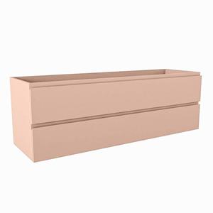 Mondiaz HAY wastafelonderkast - 150x45x50cm - 2 lades - uitsparing rechts - softclose - Rosee M45142Rosee