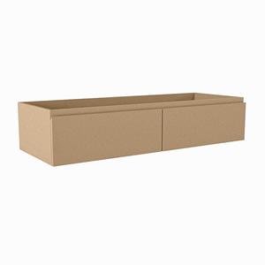 Mondiaz FOGE wastafelonderkast - 120x45x25cm - 2 lades - uitsparing rechts - softclose - Oro M44180Oro