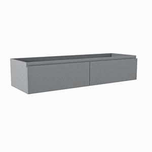 Mondiaz FOGE wastafelonderkast - 120x41x25cm - 2 lades - uitsparing rechts - softclose - Plata M44237Plata